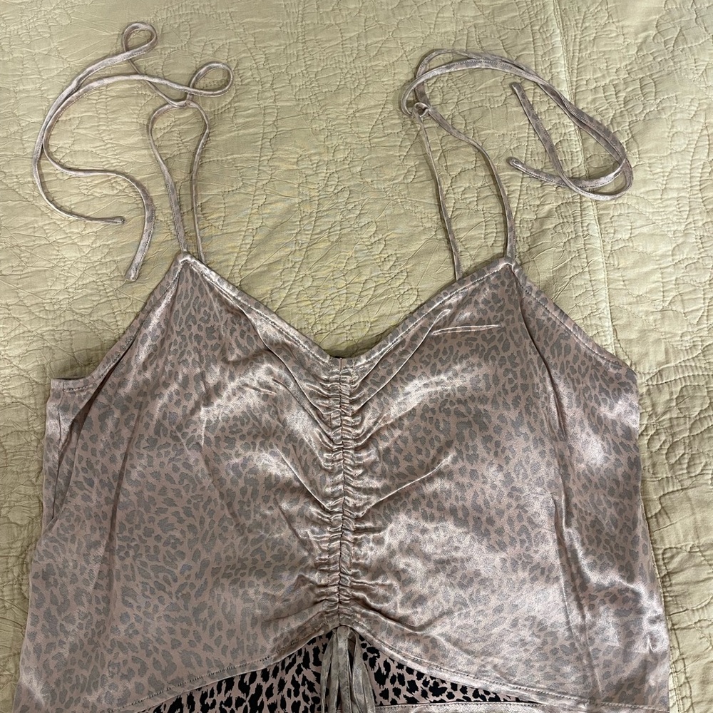 Forever 21 Animal Print Satin Camisole